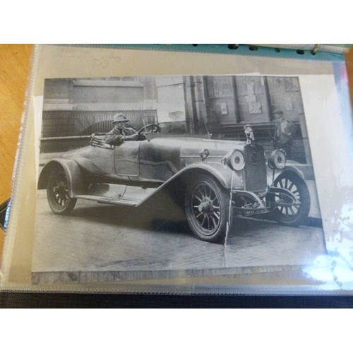 761 - Sunbeam Motor-Cars.  Two folders containing over 100 photographs of various Sunbeam models for the p... 