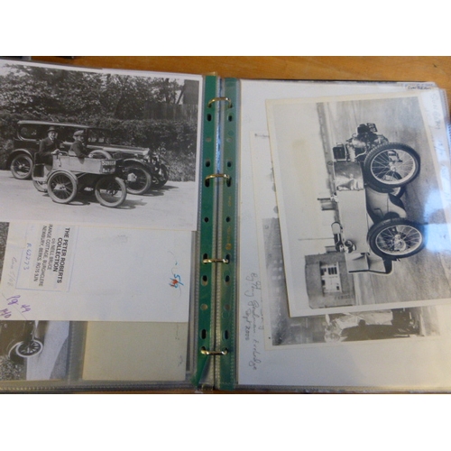 761 - Sunbeam Motor-Cars.  Two folders containing over 100 photographs of various Sunbeam models for the p... 