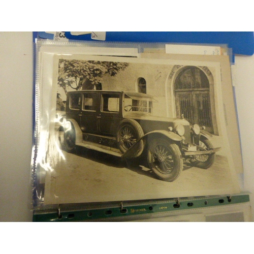 693 - Austro Daimler.  A folder covering the period 1899 to 1934, to include postcards, coach-builders' pr... 