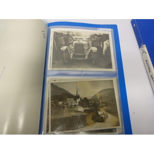 693 - Austro Daimler.  A folder covering the period 1899 to 1934, to include postcards, coach-builders' pr... 