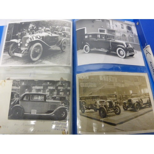 693 - Austro Daimler.  A folder covering the period 1899 to 1934, to include postcards, coach-builders' pr... 