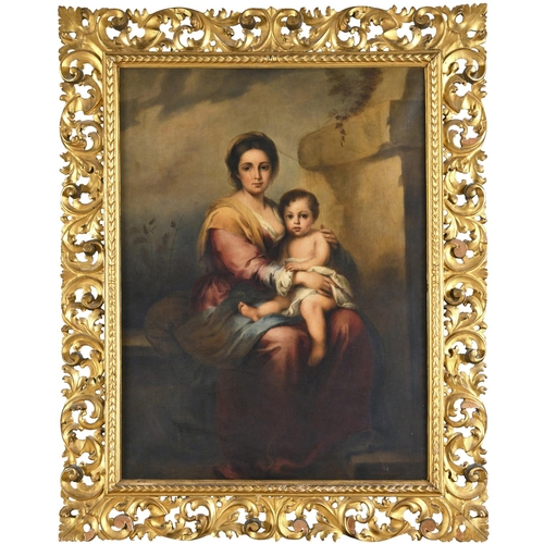 1400 - AFTER BARTOLOME ESTEBAN MURILLO (1618-1682) VIRGIN AND CHILD Signed C. Bianchini and dated indistinc... 