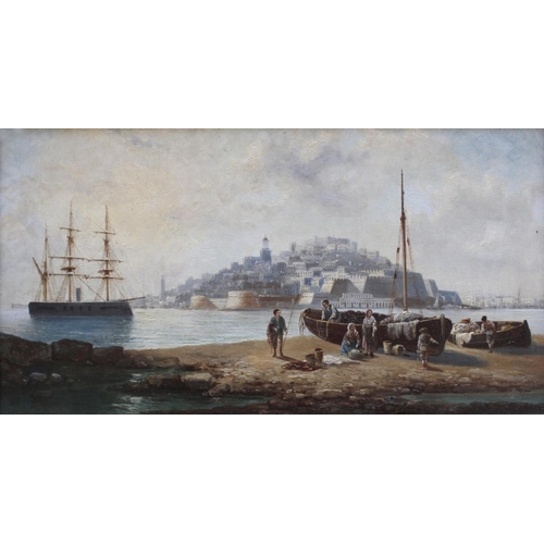 1424 - ANTON SCHOTH (1859-1906) CONSTANTINOPLE; VALLETTA, MALTA A pair, both signed, each bears title on la... 