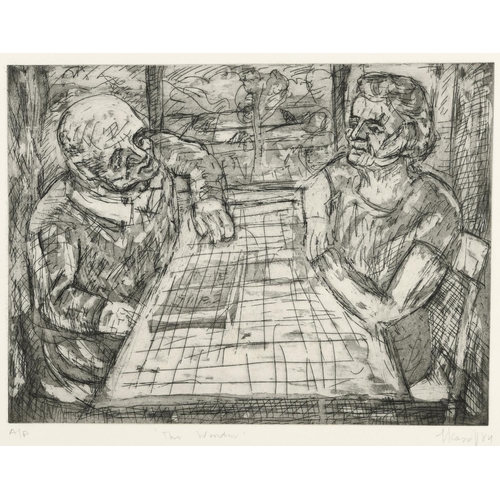 1503 - LEON KOSSOFF (1926-2019) THE WINDOW Etching with aquatint, 1984, a proof aside from the edition of ... 