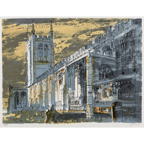 1504 - JOHN PIPER, CH (1903-1992) LONG MELFORD CHURCH (Levinson 336) Colour lithograph, 1982, signed and n... 