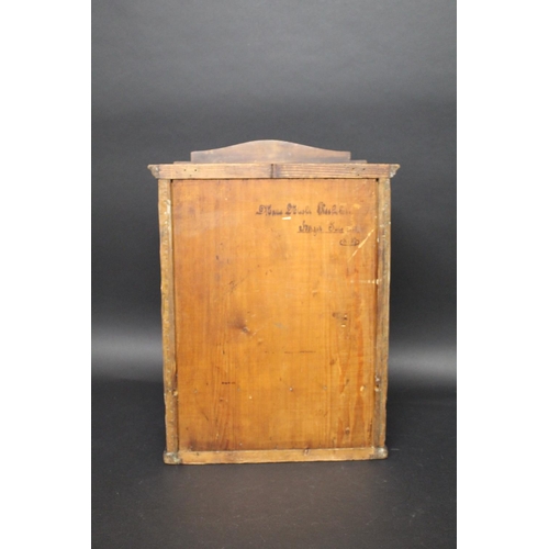 1014 - ART NOUVEAU COPPER CABINET probably Continental, made in pine with sheets of hand beaten copper desi... 