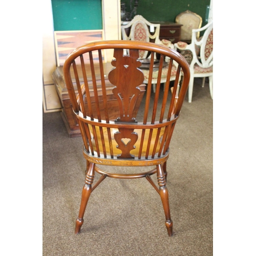 1016 - STEWART LINFORD - MILLENNIUM LIMITED EDITION WINDSOR CHAIR a yew and elm windsor chair, with bog oak... 