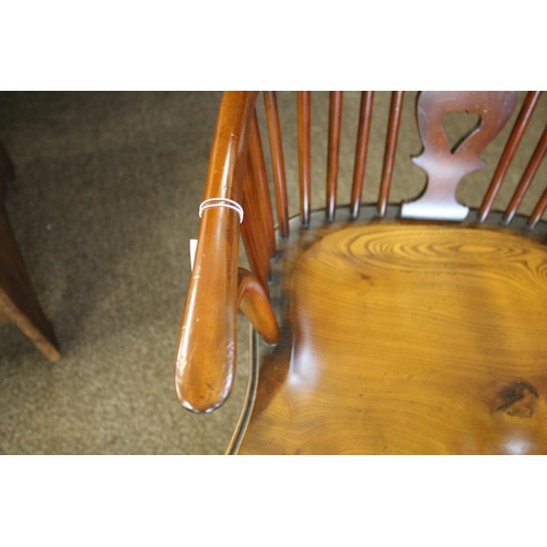 1016 - STEWART LINFORD - MILLENNIUM LIMITED EDITION WINDSOR CHAIR a yew and elm windsor chair, with bog oak... 