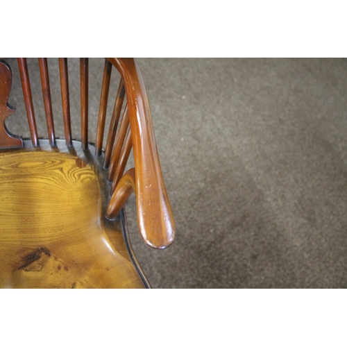 1016 - STEWART LINFORD - MILLENNIUM LIMITED EDITION WINDSOR CHAIR a yew and elm windsor chair, with bog oak... 