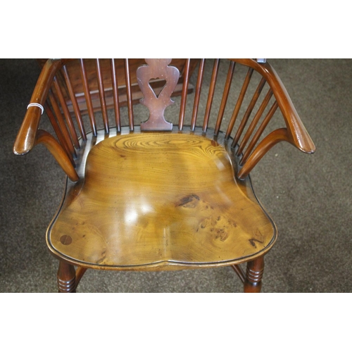 1016 - STEWART LINFORD - MILLENNIUM LIMITED EDITION WINDSOR CHAIR a yew and elm windsor chair, with bog oak... 