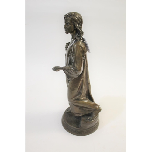 1037 - AFTER FRANCOIS RAOUL LARCHE (1860-1912 - LARGE BRONZE OF JESUS a large full length bronze of Jesus w... 