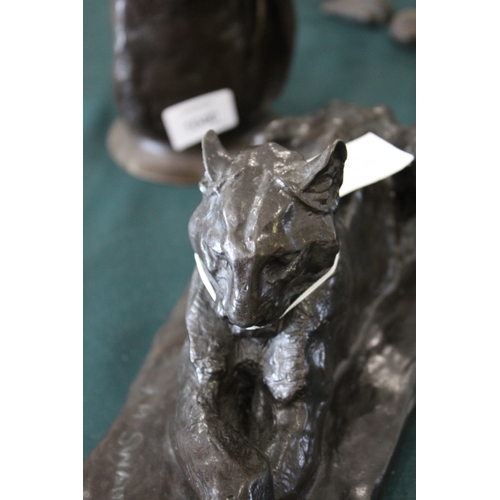 1036 - BRONZE SCULPTURE OF A LIONESS - AFTER JOHN MACALLAN SWAN a modern bronze sculpture of a Lioness afte... 