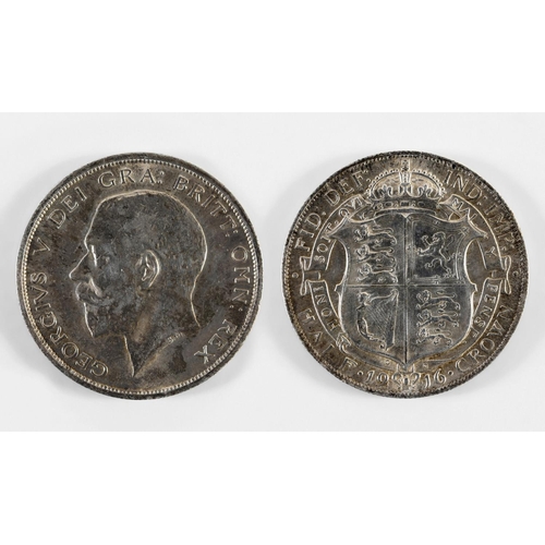 1164 - A GEORGE V HALFCROWN. A George V Halfcrown dated 1916.