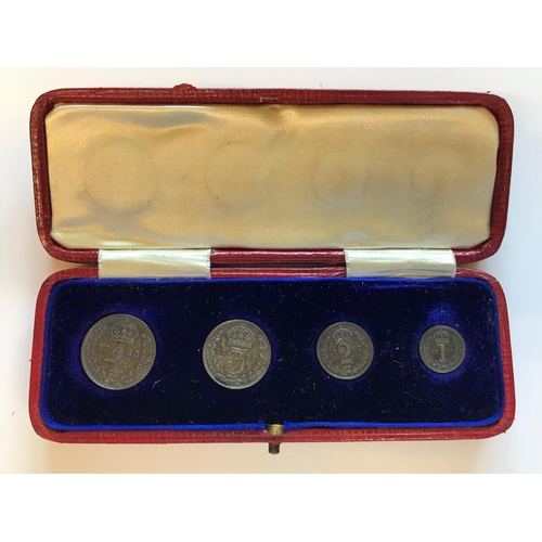 1167 - A SET OF EDWARD VII MAUNDY MONEY. A set of Edward VII Maundy money, 1903, comprising 4d, 3d, 2d and ... 