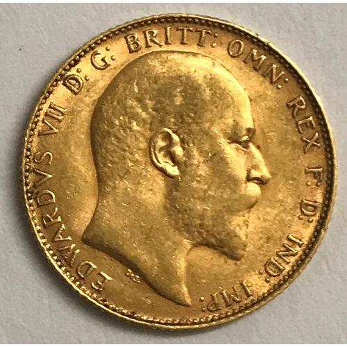 1332 - A SOVEREIGN. An Edward VII Sovereign dated 1910.