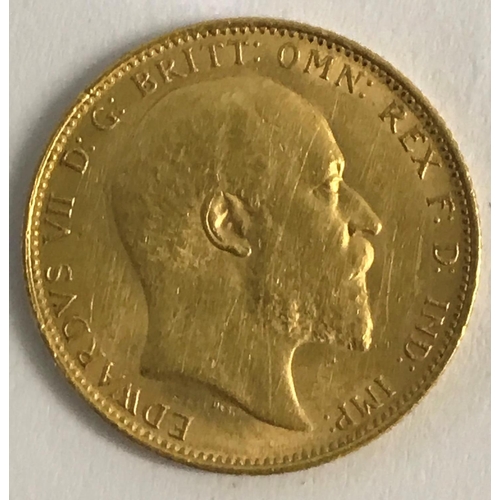 1333 - A SOVEREIGN. An Edward VII Sovereign dated 1905.