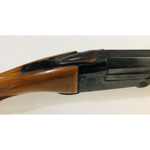 330 - A 410 ITALIAN MADE HAMMERLESS SHOTGUN. The single 71cm barrel marked '36 Acciaio Speciale Breda' 'Ma... 