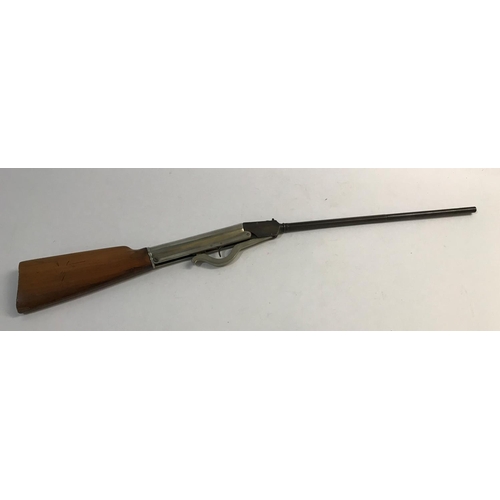 372 - A NICKEL PLATED GEM AIR RIFLE. A GEM .177 Air Rifle with a 48cm barrel tapering from circular to oct... 