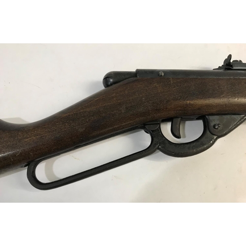 373 - AN UNUSUAL MILITARY PATTERN DAISY AIR RIFLE. A Daisy .177 Air Rifle marked 'Daisy MFG Co, Plymouth M... 