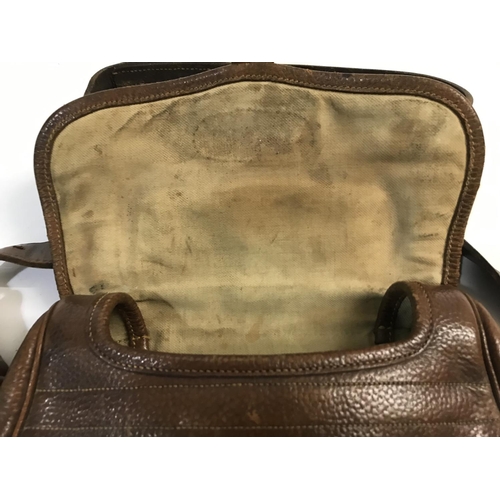 378 - A FINE PAYNE GALLWEY CARTRIDGE BAG. A brown leather cartridge bag of traditional form, stamped to th... 