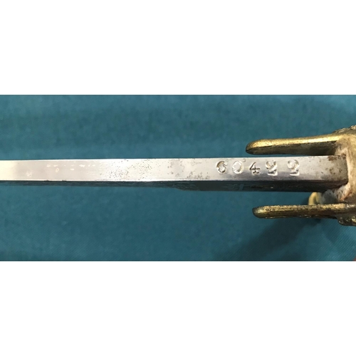 402 - A GEORGE V MAMELUKE SWORD BY WILKINSON. A George V Mameluke Sword, with a curved and shaped 81cm bla... 