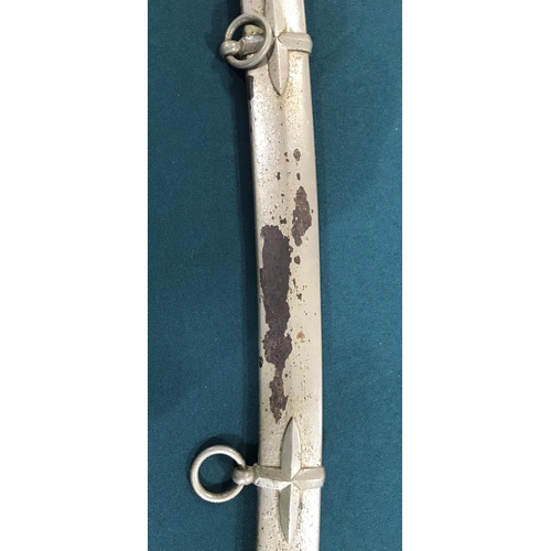 402 - A GEORGE V MAMELUKE SWORD BY WILKINSON. A George V Mameluke Sword, with a curved and shaped 81cm bla... 