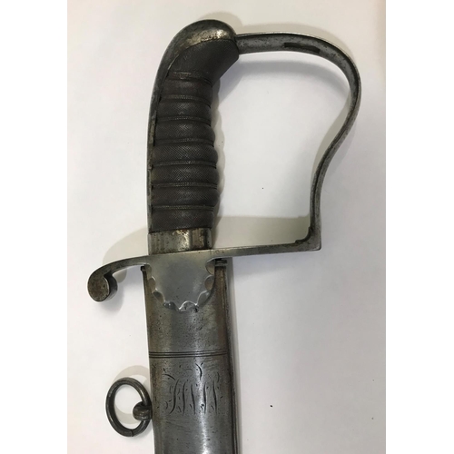 422 - A LIGHT WEIGHT 1796 LIGHT CAVALRY STYLE SABRE. With a 72cm curved and pointed blade with finely blue... 