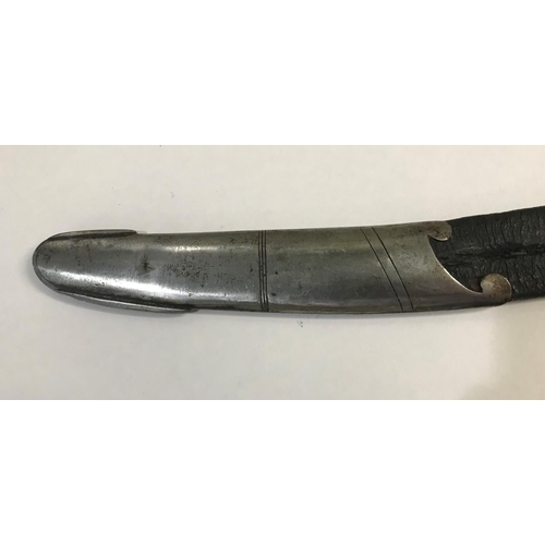 422 - A LIGHT WEIGHT 1796 LIGHT CAVALRY STYLE SABRE. With a 72cm curved and pointed blade with finely blue... 