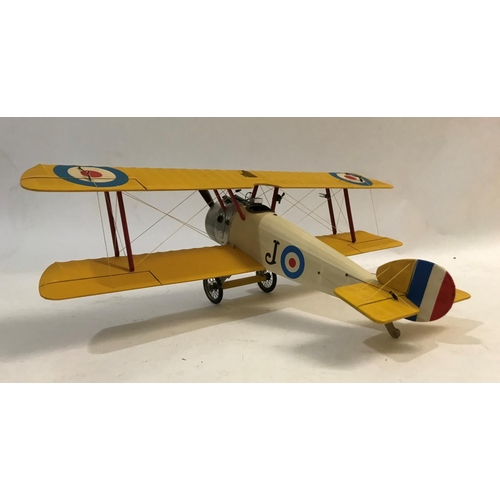 679 - AN A.M. MODEL SOPWITH CAMEL. A finely made model of a Sopwith Camel, with marking 'J' with a 38cm wi... 