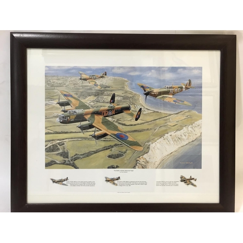 682 - A COLLECTION OF AVIATION PRINTS. Four prints; Westland Lysander, Hawker Hind, Gloster Gladiator and ... 