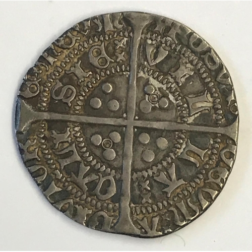 923 - A HENRY VI GROAT. A Henry VI Groat, annulet issue 1422 - 30, facing bust with annulets to either sid... 