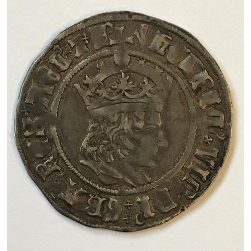 925 - A HENRY VII GROAT. A Henry VII hammered groat, profile issue crowned bust right, Henric VII, mint ma... 