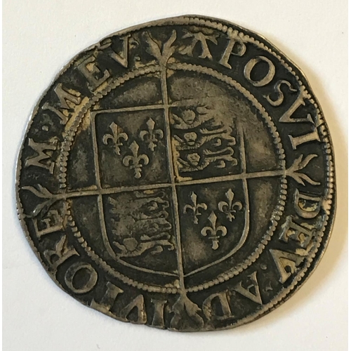 936 - AN ELIZABETH I SHILLING. An Elizabeth I Shilling, without rose or date, mm 'A' for 1582-4.