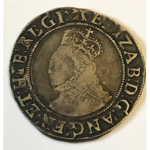 936 - AN ELIZABETH I SHILLING. An Elizabeth I Shilling, without rose or date, mm 'A' for 1582-4.