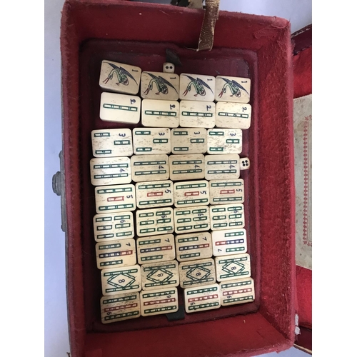 146 - Cased Mahjong Set