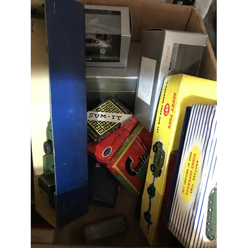 162 - Assorted Collectables to include Dinky Vehicles, Other Model Vehicles, Pens, Print etc