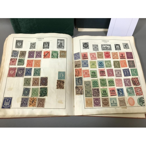 166 - Strand Stamp Album, Improved Stamp Album and Two Other Albums (4)