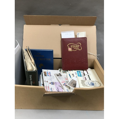 171 - Various Stamp Albums, Aviation First Day Covers etc