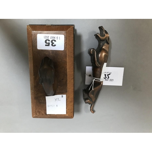 35 - Car Jaguar Mascot and Blotter (2)