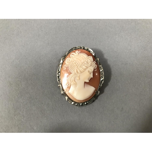 88 - Small Cameo Brooch, Head of a Lady