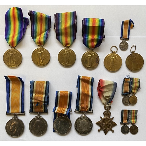 1003 - A COLLECTION OF INDIVIDUAL FIRST WORLD WAR MEDALS AND PAIRS. A collection of medals comprising a 191... 