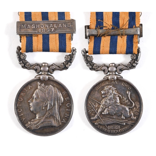 1010 - A BRITISH SOUTH AFRICA COMPANY'S MEDAL TO THE BRITISH SOUTH AFRICA POLICE. A British South Africa Co... 