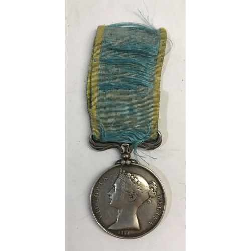 1021 - A CRIMEA MEDAL 1854-56. With privately engraved naming 'Poher. P. G2e B'. Possibly a non British rec... 