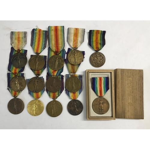 1023 - A COLLECTION OF GREAT WAR FOR CIVILISATION VICTORY MEDALS. Victory Medals from a variety of countrie... 