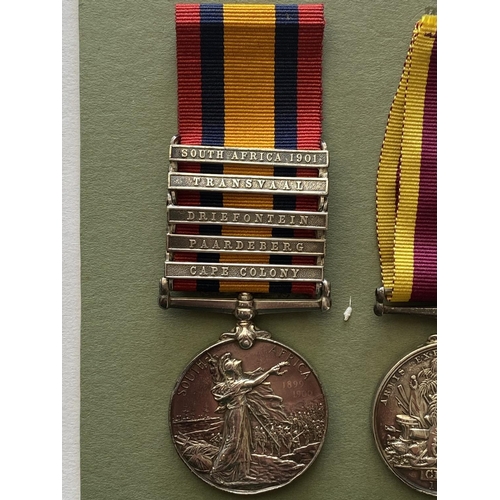 1025 - A BOER WAR AND CHINA PAIR TO THE ROYAL GARRISON ARTILLERY. Comprising a five clasp Queen's South Afr... 