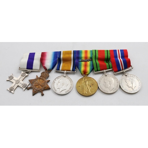 1026 - A FIRST/SECOND WORLD WAR MILITARY CROSS GROUP TO CAPTAIN ZAMBRA. A group of six comprising, Military... 