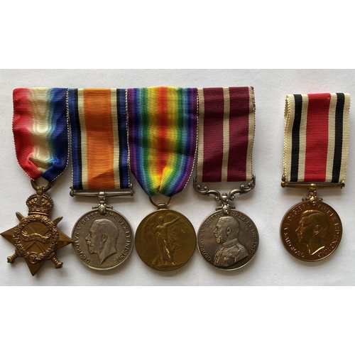 1027 - A FIRST WORLD WAR GROUP OF FIVE TO THE ROYAL ORDNANCE CORPS. A Great War group of five comprising 19... 