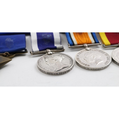 1030 - A VICTORIAN GROUP OF SIX TO THE ROYAL NAVY. A group of six comprising Egypt Medal with undated rever... 