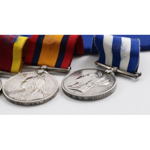 1030 - A VICTORIAN GROUP OF SIX TO THE ROYAL NAVY. A group of six comprising Egypt Medal with undated rever... 