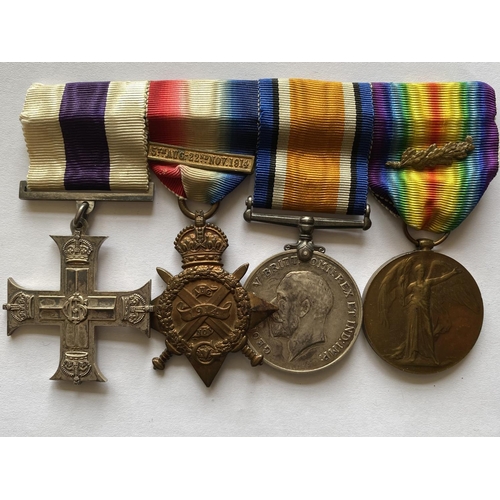 1032 - A MILITARY CROSS GROUP OF FOUR TO MAJOR PFEIL OF THE R.G.A. A Great War group of four comprising Mil... 